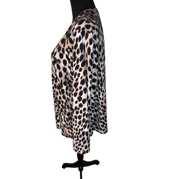 INC women’s 3X Animal Print stretchy Gold-tone
Zipper Y2K GypsyGoth Tunic - Picture 5 of 8